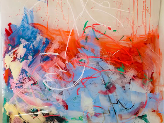 Danielle Frankenthal’s luminous, layered paintings explore the immaterial qualities of light, color, and perception. Working on translucent acrylic panels, she creates ethereal compositions that shift with the viewer’s movement and the surrounding space. At L’Space Gallery, Frankenthal’s work invites a contemplative experience—merging abstraction with a quiet, meditative presence. Her practice draws on both minimalist and spiritual traditions, offering a visual language that is both precise and poetic.